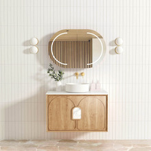 Laguna MKII 900mm Wall Hung Single Vanity with Solid Surface Countertop